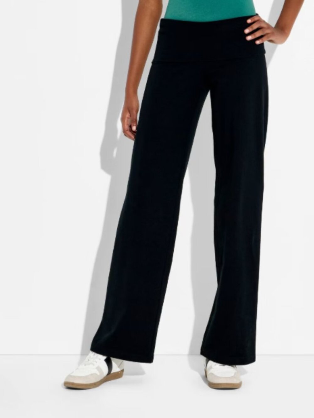 NWT wild fable Women's Large Foldover Yoga Pants, MSRP $25